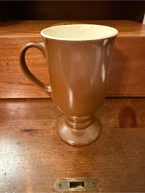 Brown Pedestal Ceramic Mug
